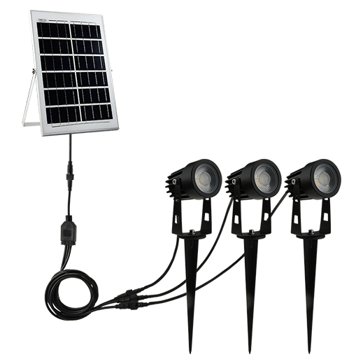 3 in set solar spike light