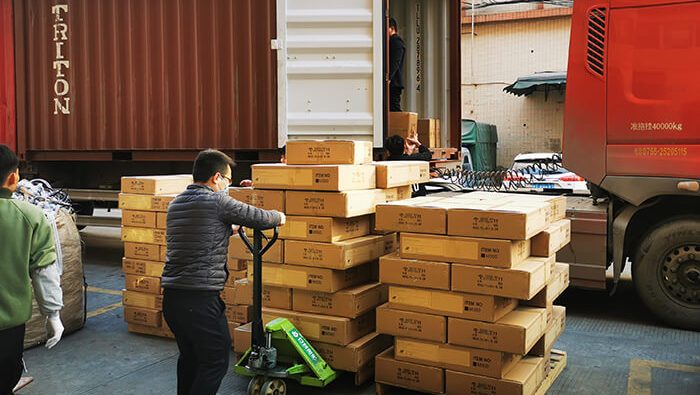 loading container of solar lights