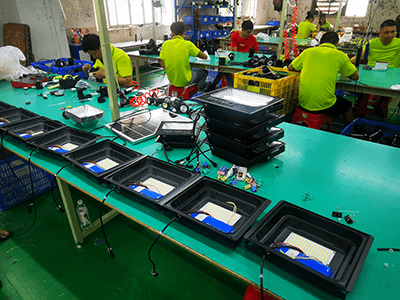 solar flood light ST-B assembling