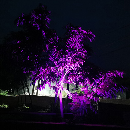 Solar garden spotlight application