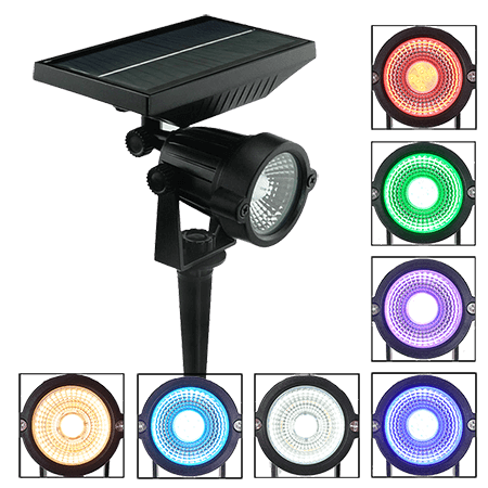 5W RGB Solar spike light