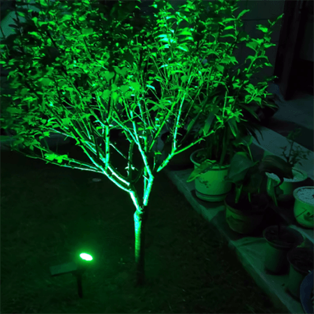 7W RGB solar light applitation