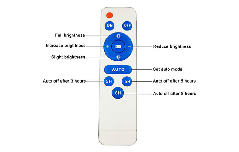 solar flood light remote