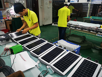Solar Street lights manufacturer workshop production