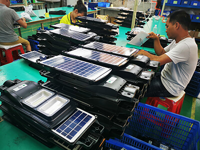 Solar Street lights manufacturer workshop production