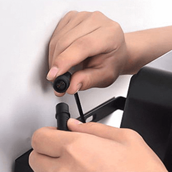 Solar flood light installation