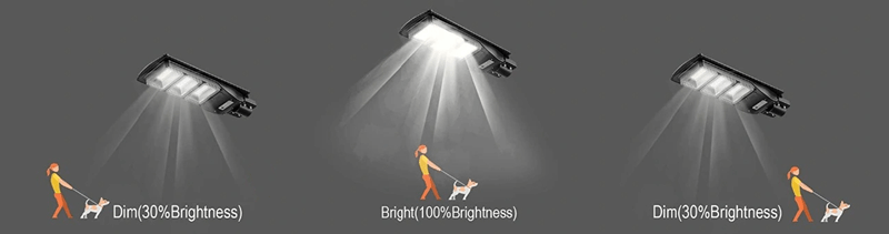 motion sensor function solar street light motion function