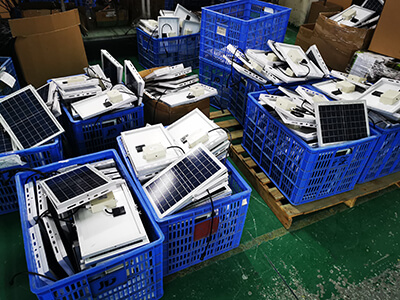 garden solar lights manufacturer workshop production 
