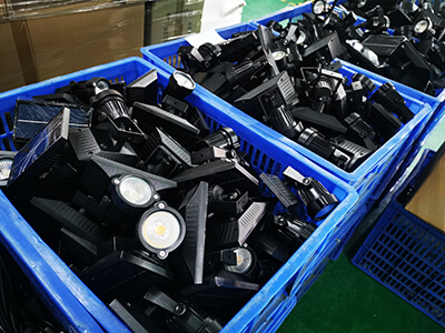 garden solar lights manufacturer workshop production 