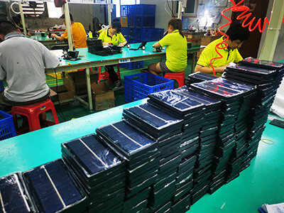 garden solar lights manufacturer workshop production 