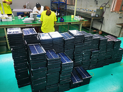 solar garden light manufacturer workshop production