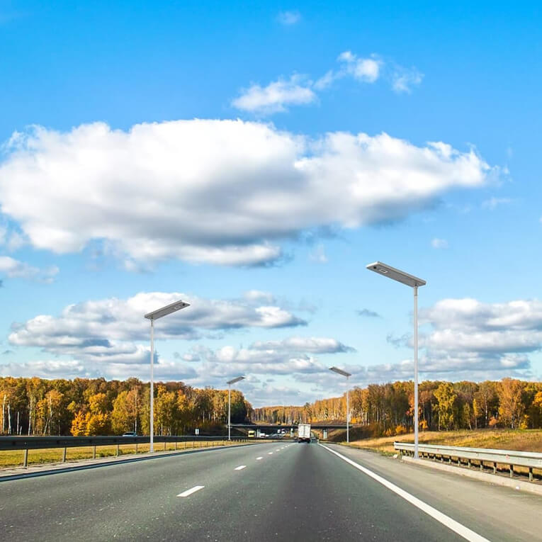 solar street light in city