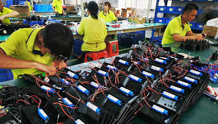 solar garden light production