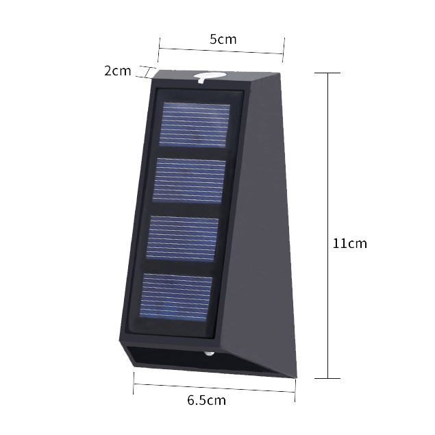 LED Solar Wall Lamp 3W Size