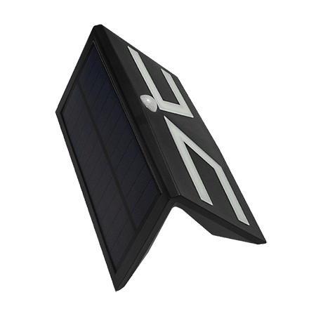 Solar wall lamp with sensor top